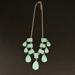Elegant Green Statement Necklace